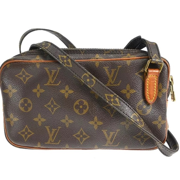 LOUIS VUITTON MARLY BANDOULIERE SHOULDER BAG MONOGRAM W/DUSTBAG - Picture 6 of 14